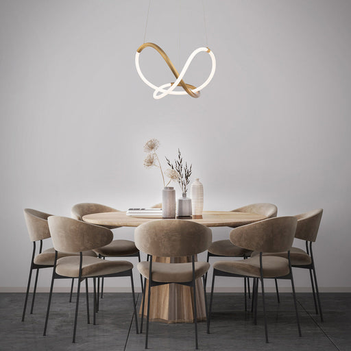 Solo LED Pendant Light in dining room.