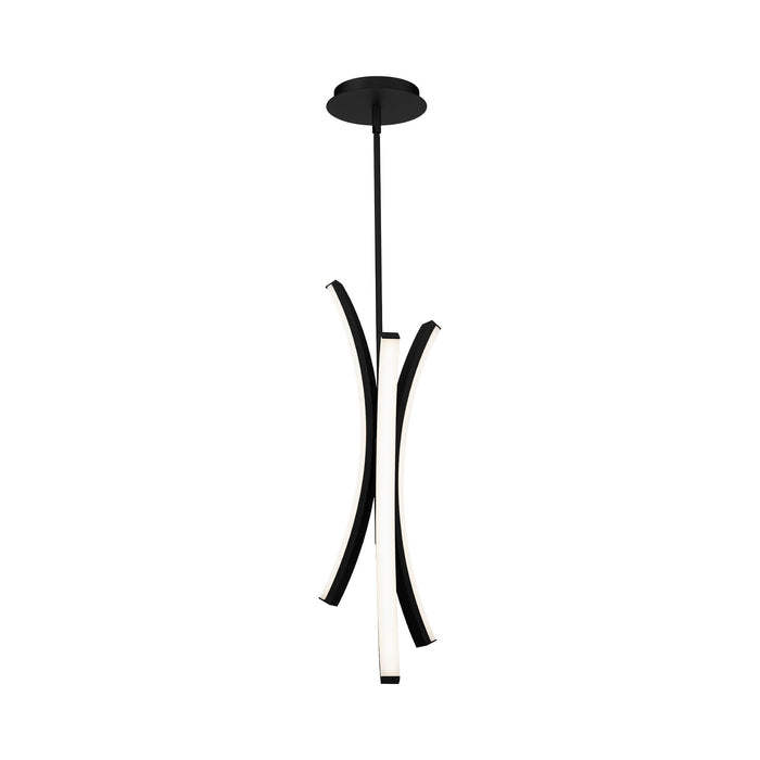 Tusk LED Mini Pendant Light in Black.