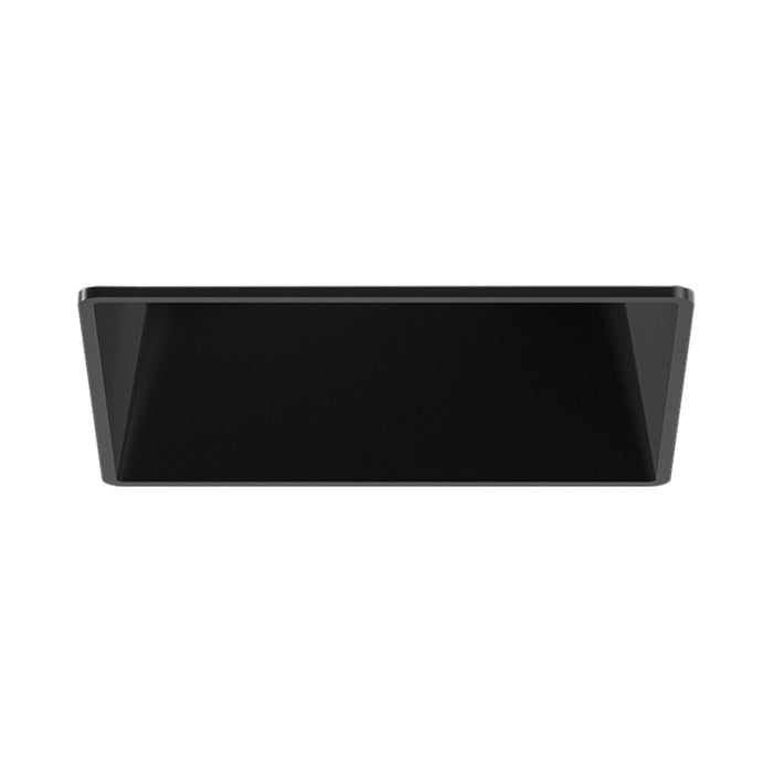 Pex™ 3" Square Adjustable Trimless Smooth Reflector Trim in Black.