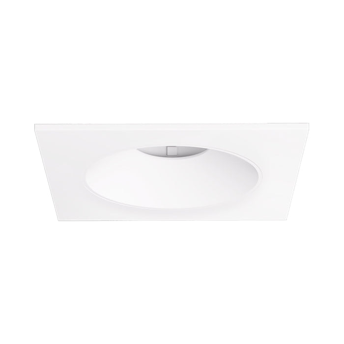 Pex™ 4" Square Shallow Reflector in White.