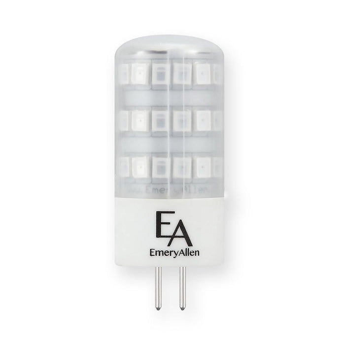 Emeryallen G4 Bi Pin Base 12V Amber Mini LED Bulb (2W).