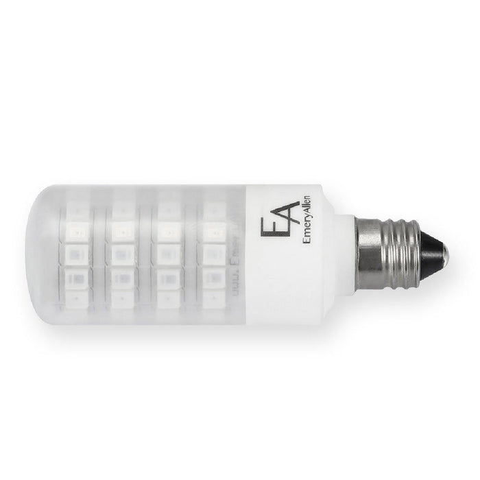 Emeryallen Mini-Can Base 120V Amber Mini LED Bulb in Detail.