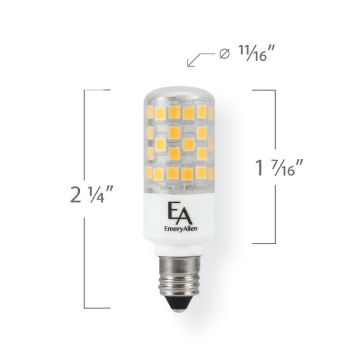 Emeryallen Mini-Can Base 120V Mini LED Bulb - line drawing.