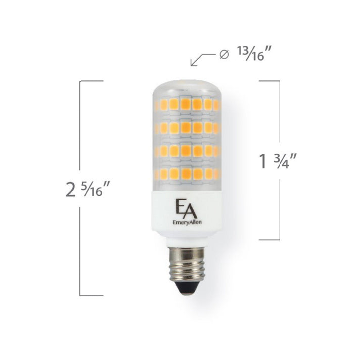 Emeryallen Mini-Can Base 120V Mini LED Bulb - line drawing.