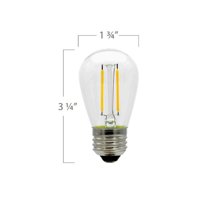 Emeryallen S14 Bistro Light Mini LED Bulb - line drawing.