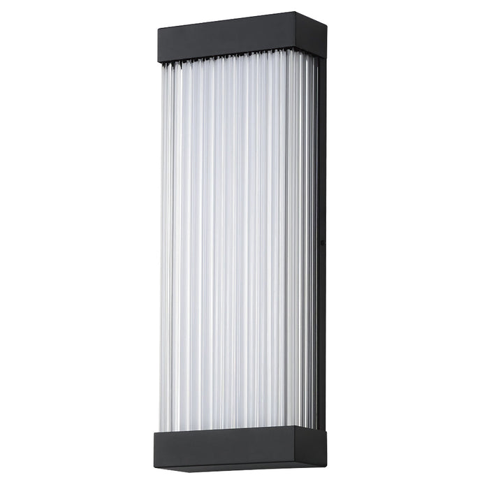 Acropolis Outdoor LED Wall Light in Black (22-Inch).