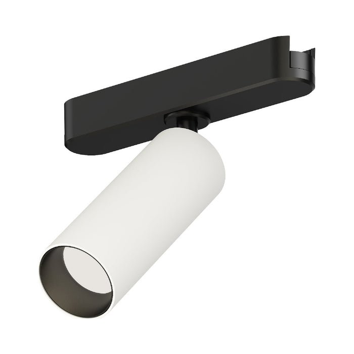 Continuum LED Mini Spot Track Light in White/Black.