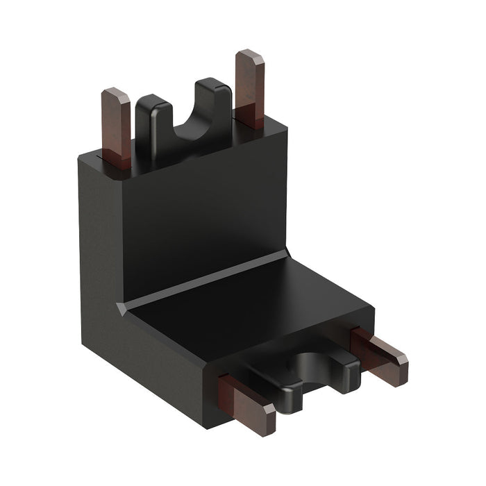 Continuum Track Connector in Black (Wall To Ceiling).