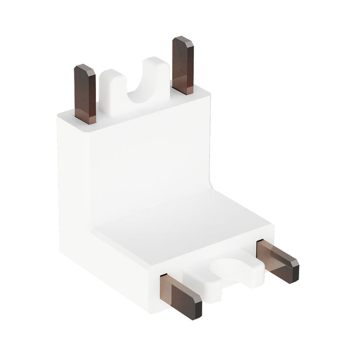 Continuum Track Connector in White (Wall To Ceiling).
