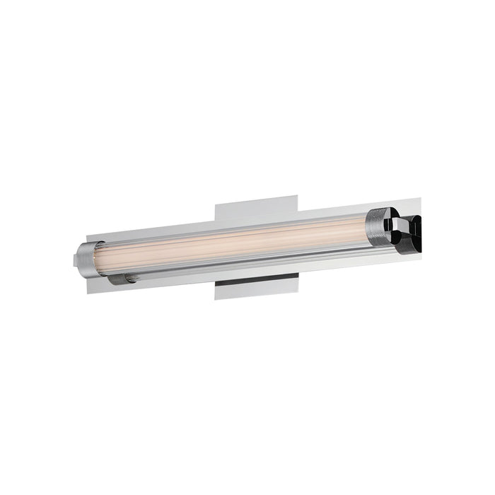 Doric LED Wall Light in Polished Chrome (19-Inch).