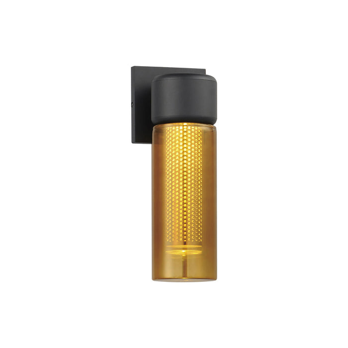 Dram Outdoor Wall Light in Amber (Small).