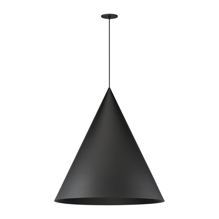 Pitch LED Pendant Light in Black (30.75-Inch).