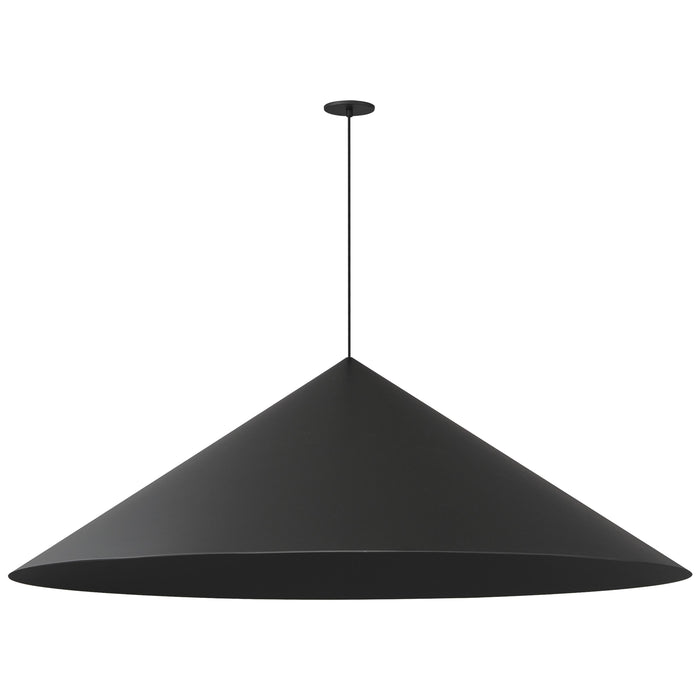 Pitch LED Pendant Light in Black (17-Inch).