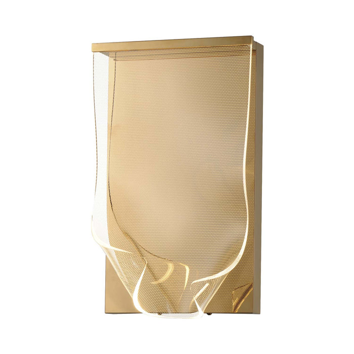 Rinkle LED Wall Light in French Gold.
