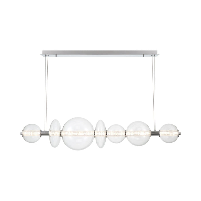 Atomo LED Chandelier in Chrome (Clear).