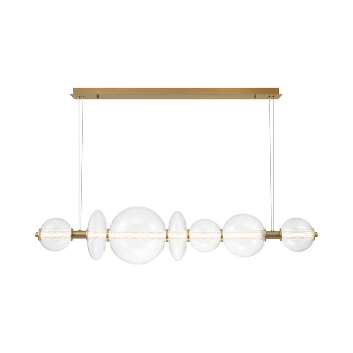 Atomo LED Chandelier in Gold (Clear).