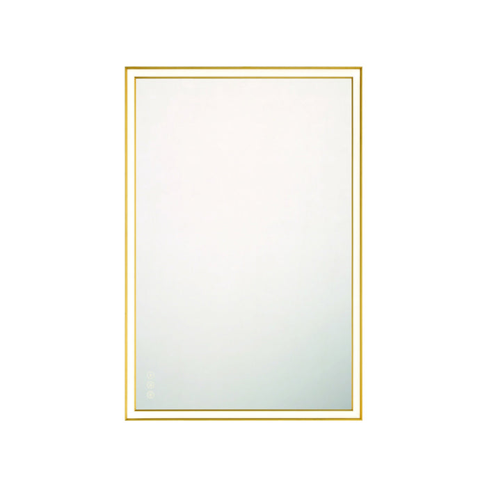 Nixon LED Mirror in Gold (36-Inch/Rectangular).