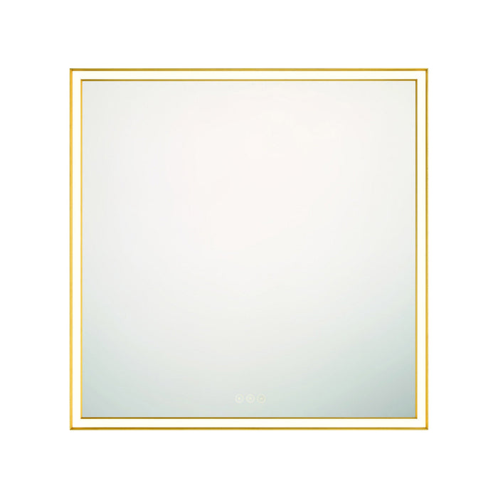 Nixon LED Mirror in Gold (32-Inch/Square).