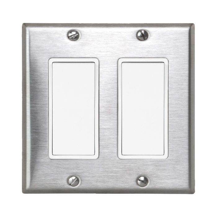 Single Paddle Switch in Stainless Steel (2-Slide).
