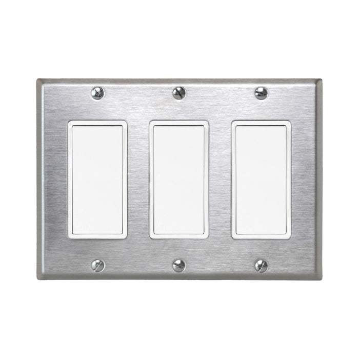 Single Paddle Switch in Stainless Steel (3-Slide).