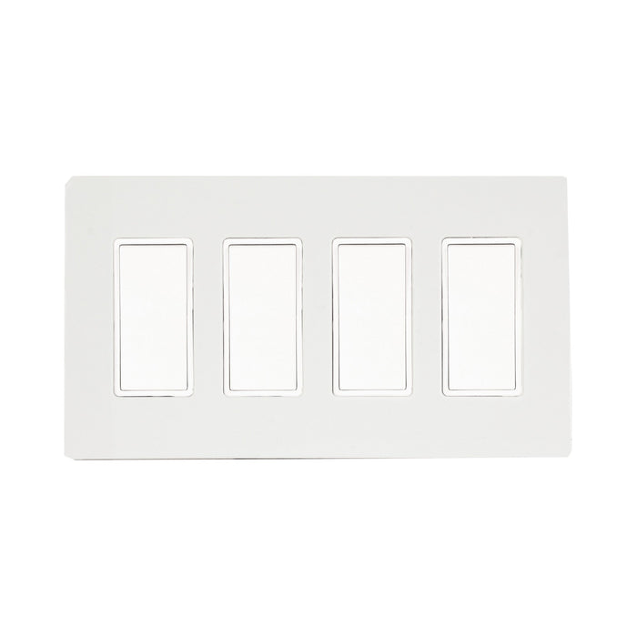 Single Paddle Switch in White (4-Slide).