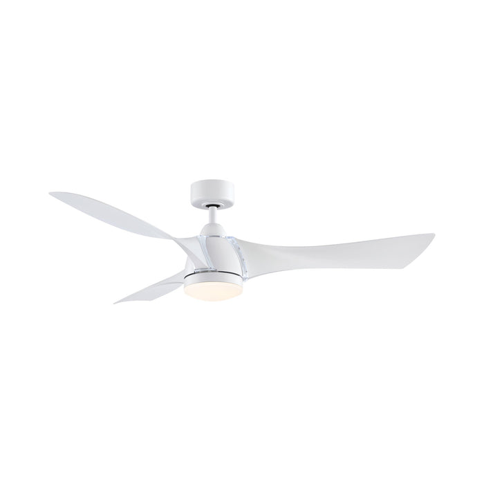 Klear Indoor / Outdoor LED Ceiling Fan in Matte White.