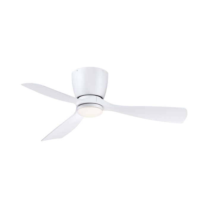 Klinch Outdoor LED Ceiling Fan in Matte White (44-Inch).