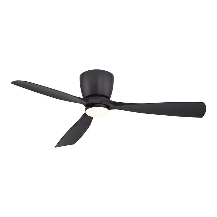 Klinch Outdoor LED Ceiling Fan in Black (52-Inch).