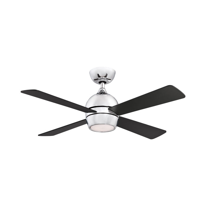 Kwad Indoor LED Ceiling Fan in Chrome (44-Inch).