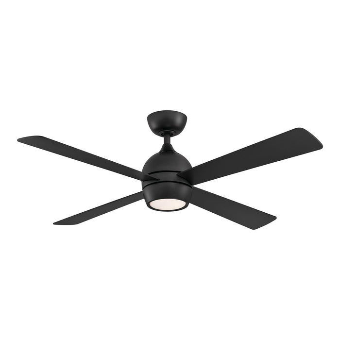 Kwad Indoor LED Ceiling Fan in Black (52-Inch).