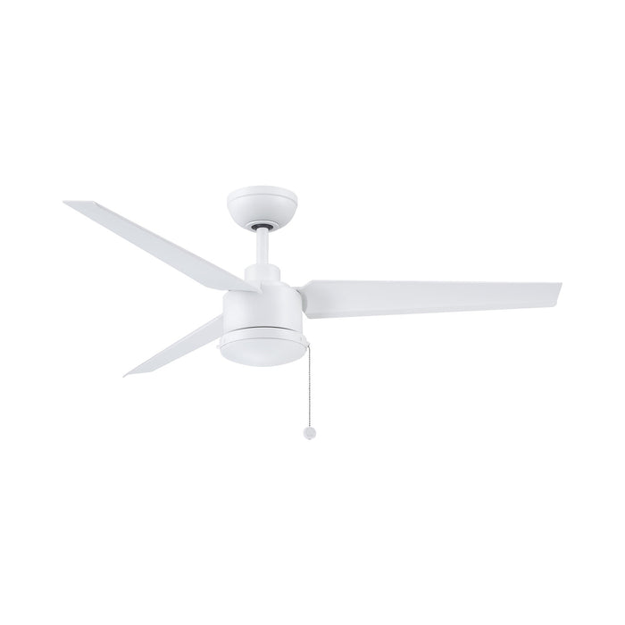 PC/DC Outdoor Ceiling Fan in Matte White (Without Light Kit).