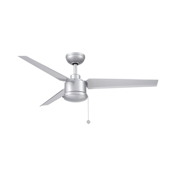 PC/DC Outdoor Ceiling Fan in Silver (Without Light Kit).