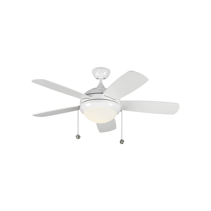 Discus Classic LED Ceiling Fan in White (44-Inch).