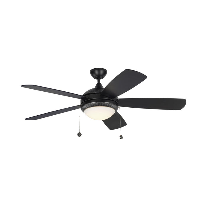 Discus Ornate LED Ceiling Fan in Matte Black.