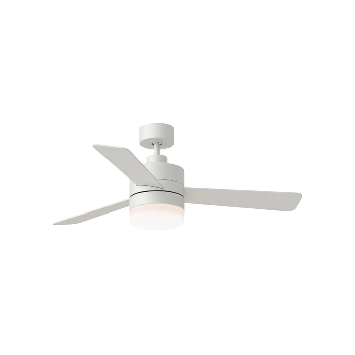 Era Outdoor LED Ceiling Fan in Matte White (44-Inch).