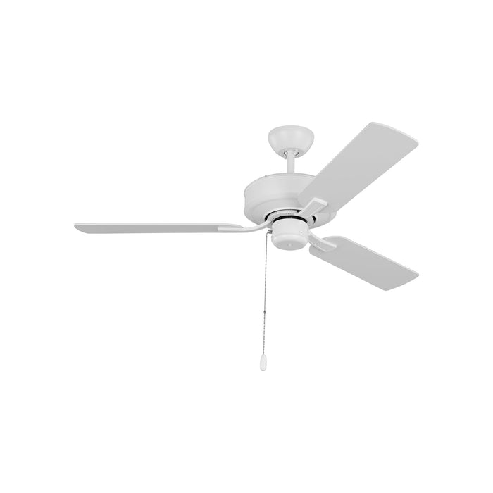 Linden Ceiling Fan in Matte White (48-Inch).