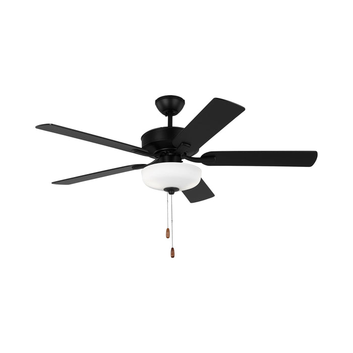 Linden LED DC Ceiling Fan in Midnight Black.