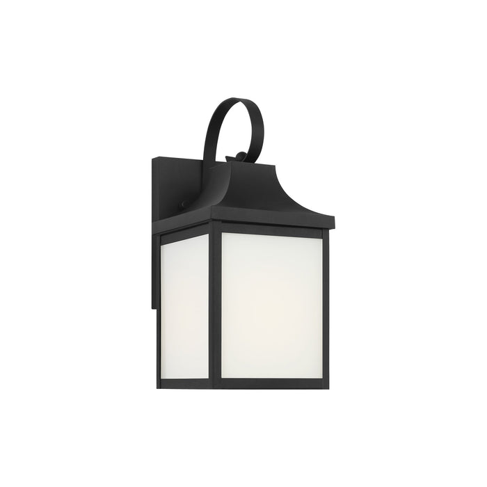 Saybrook Outdoor Wall Light in Textured Black (Small/Not Included).