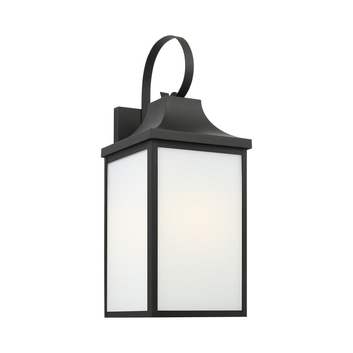 Saybrook Outdoor Wall Light in Textured Black (Large/Not Included).