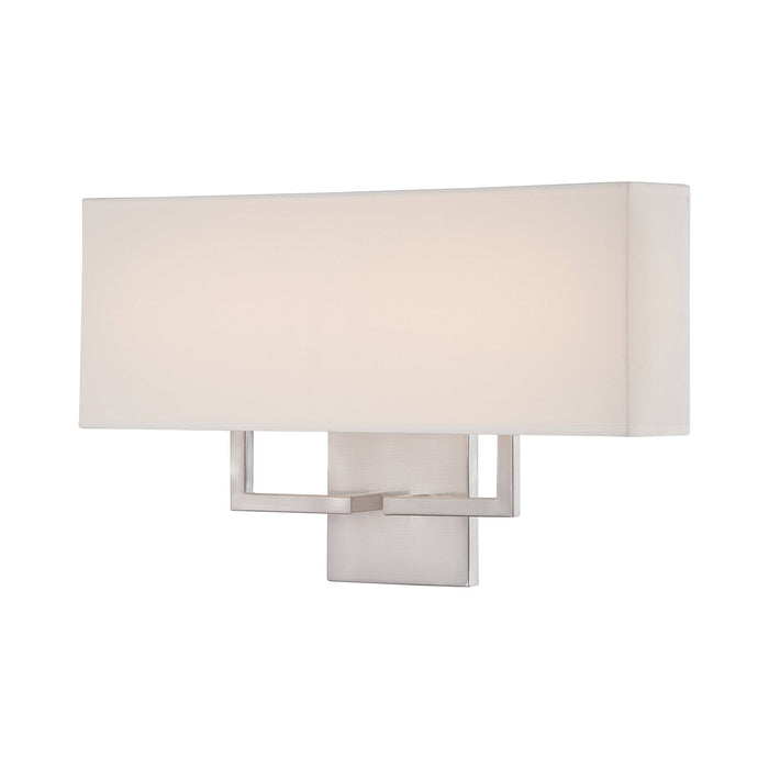LED Wall Light in Brushed Nickel.