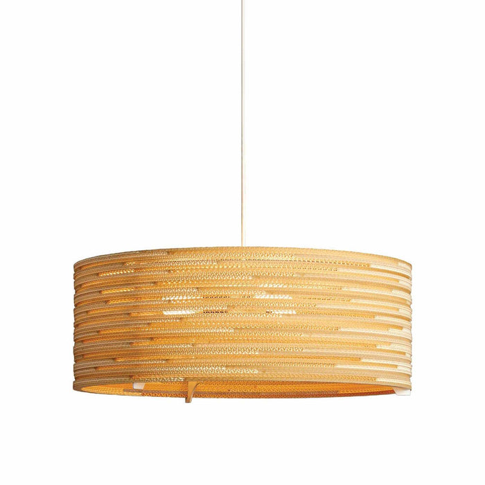 Drum Pendant Light in Blonde (Medium).