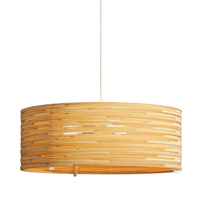 Drum Pendant Light in Blonde (Large).