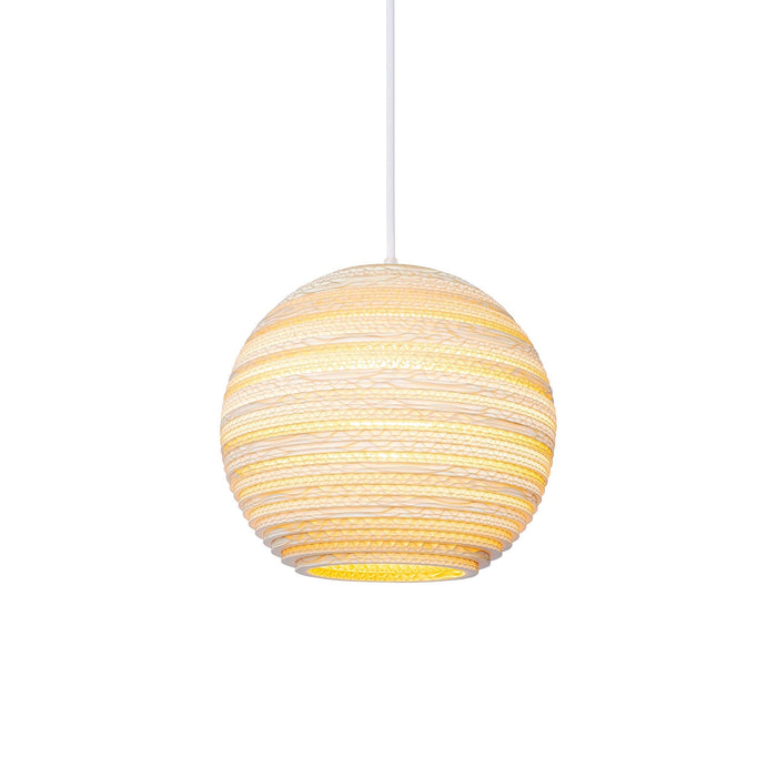 Moon Pendant Light in Blonde (Small).