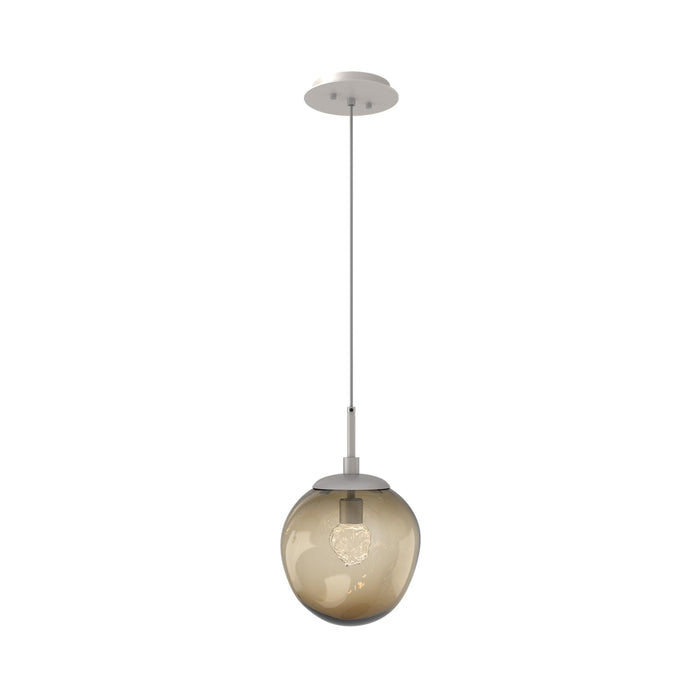 Aster LED Pendant Light in Beige Silver/Bronze/Floret Crystal.