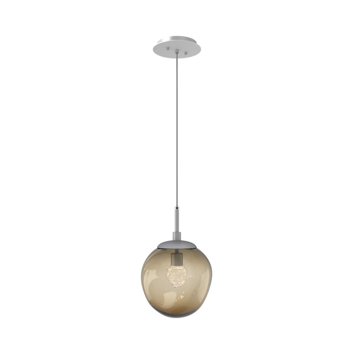 Aster LED Pendant Light in Classic Silver/Bronze/Floret Crystal.