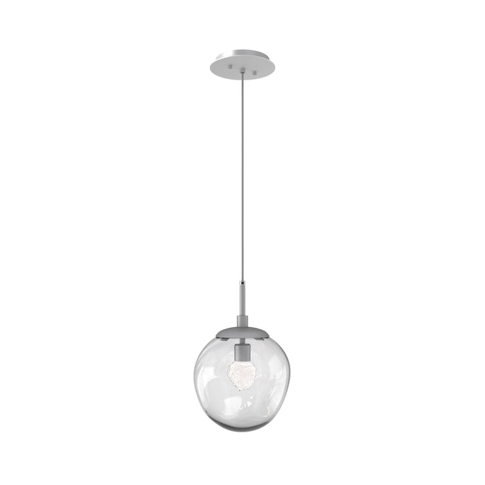 Aster LED Pendant Light in Classic Silver/Clear/Floret Crystal.