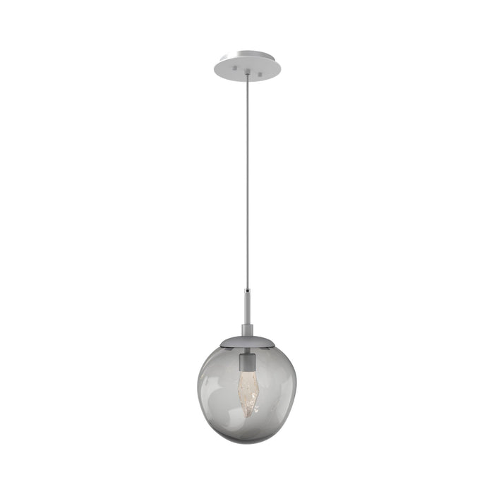 Aster LED Pendant Light in Classic Silver/Smoke/Geo Crystal.