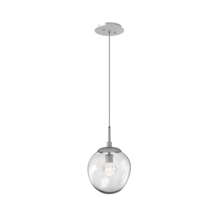 Aster LED Pendant Light in Classic Silver/Clear/Zircon Crystal.