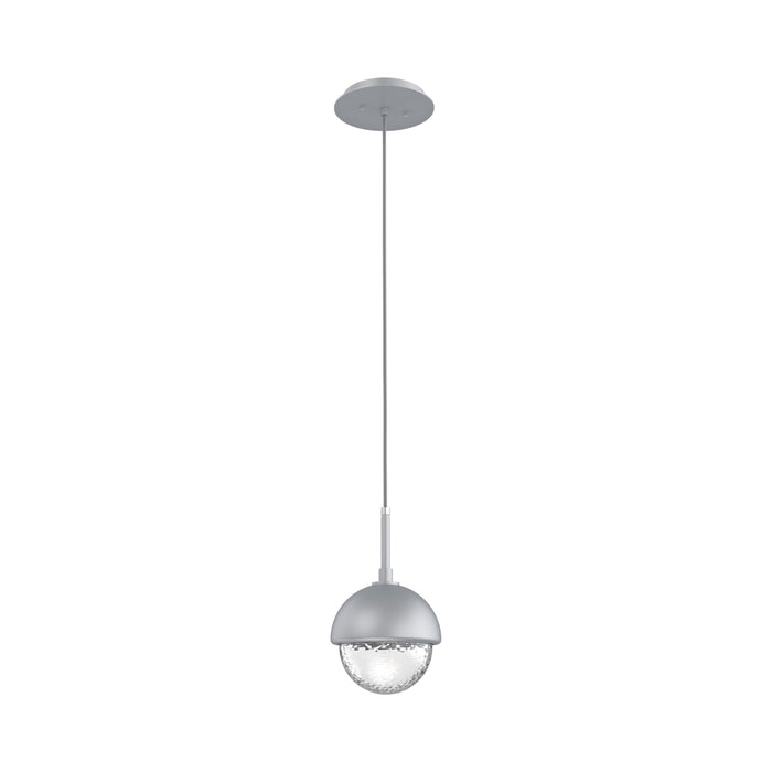 Cabochon LED Pendant Light in Classic Silver/Matching Finish.