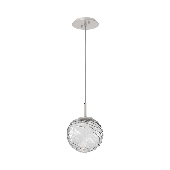 Gaia LED Pendant Light in Beige Silver/Clear (Medium).